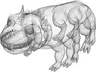 Woola the Barsoomian Calot 3D Model preview