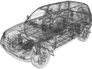 Chevrolet Niva (2009) 3D Model preview