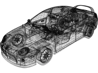 Dodge Neon SRT-4 (2005) 3D Model preview