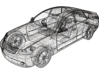 Nissan Fuga (2007) 3D Model preview