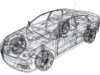 Opel Vectra (2005) 3D Model preview