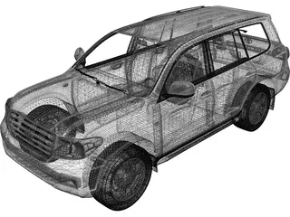 Toyota Land Cruiser (2010) 3D Model preview