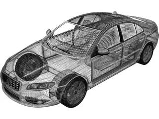 Volvo S80 (2011) 3D Model preview