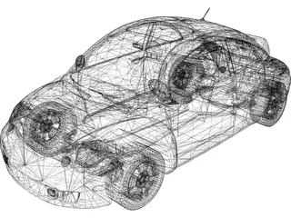 Volkswagen Beetle 3D Model preview
