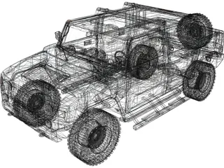 Hummer H2 3D Model preview