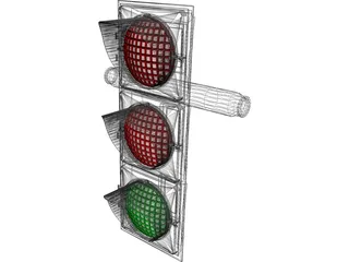 Traffic Light 3D Model preview