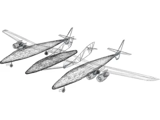 Virgin Galactic 3D Model preview