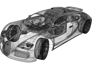 Bugatti Veyron Grand Sport (2010) 3D Model preview