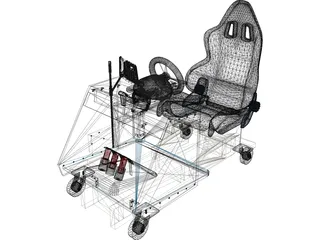 Racing Cockpit G27 3D Model preview