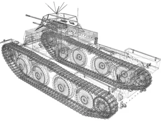 Aufklärungspanzer 38 3D Model preview