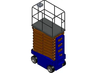 Scissor Lift 3D Model preview