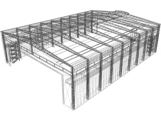 Hangar 3D Model preview