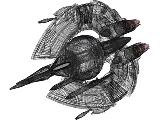 Star Wars Droid Tri-Fighter 3D Model preview