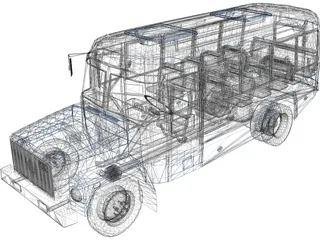KAvZ 3976 3D Model preview