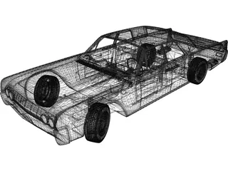 Lincoln Continental Sedan (1962) 3D Model preview