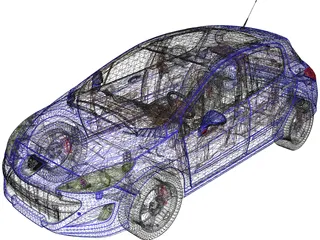 Peugeot 308 GTI 3D Model preview