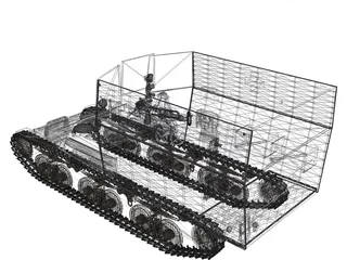Sdkfz 135/2 105mm leFH 3D Model preview