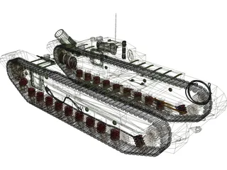Churchill AVRE 3D Model preview