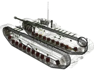 Churchill MK VII 3D Model preview