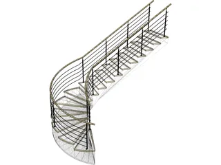 Stair 3D Model preview