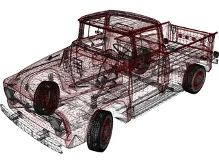 Ford F-100 (1956) 3D Model preview