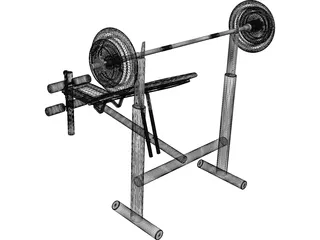 Flex Classic Seated Fitness Strenght 3D Model preview