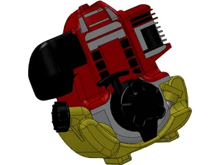 Honda GK100 Engine 3D Model preview