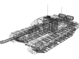Arjun Tank 3D Model preview