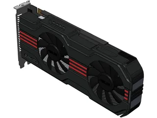 Nvidia GeForce GTX 560Ti 3D Model preview