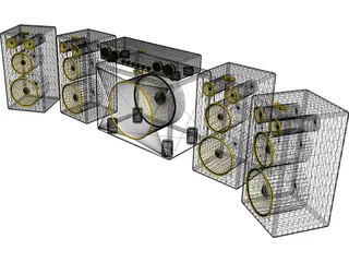 Sound System 3D Model preview