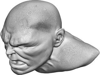 Hulk Bust 3D Model preview