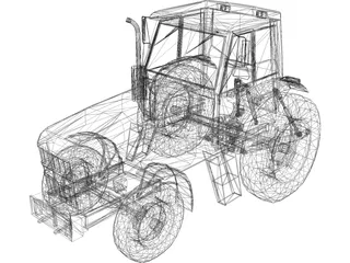 Tractor 3D Model preview