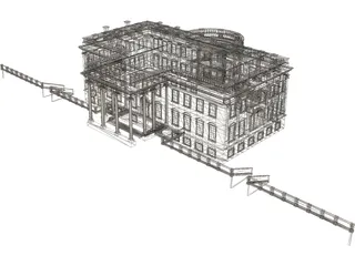 White House 3D Model preview