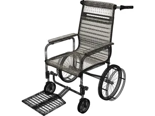 Manual Wheelchair 3D Model preview