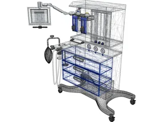 Anesthesia Machine 3D Model preview