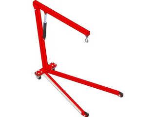 Workshop Crane 3D Model preview