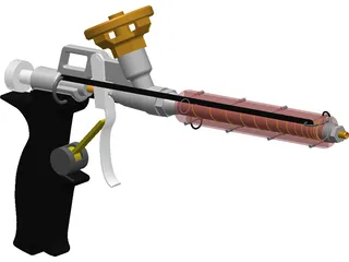 Foam Gun 3D Model preview
