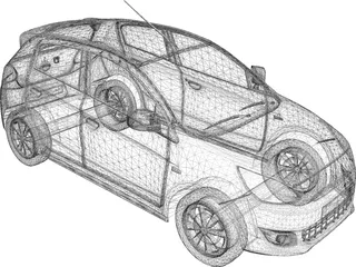 Mitsubishi Mirage (2013) 3D Model preview