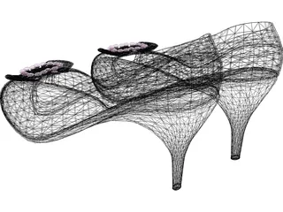Woman Shoes 3D Model preview