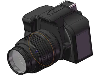 Nikon D5200 3D Model preview