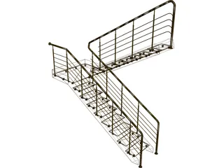 Stairs 3D Model preview