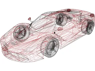 Ferrari LaFerrari (F70) (2014) 3D Model preview