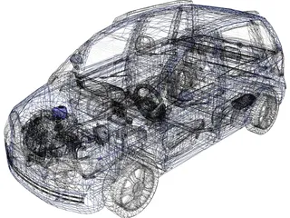 Fiat Idea (2005) 3D Model preview