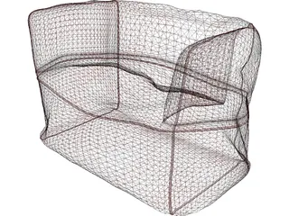 Comfy Chair 3D Model preview