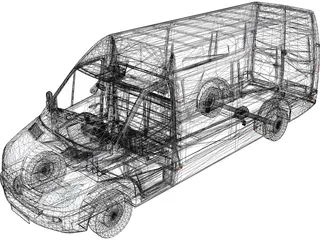 Mercedes-Benz Sprinter 313 CDI 3D Model preview