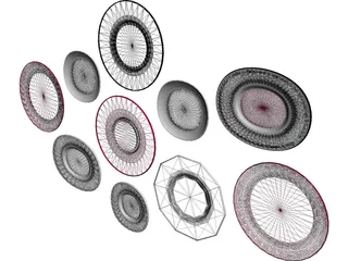 Decorative Plates 3D Model preview