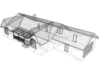 Cottage 3D Model preview