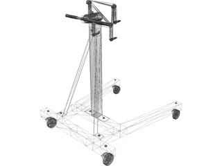 Engine Stand 3D Model preview