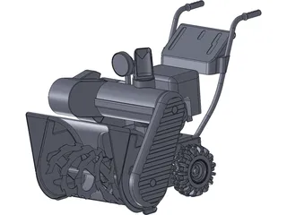Snow Blower 3D Model preview