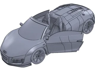 Audi R8 Spyder V10 3D Model preview